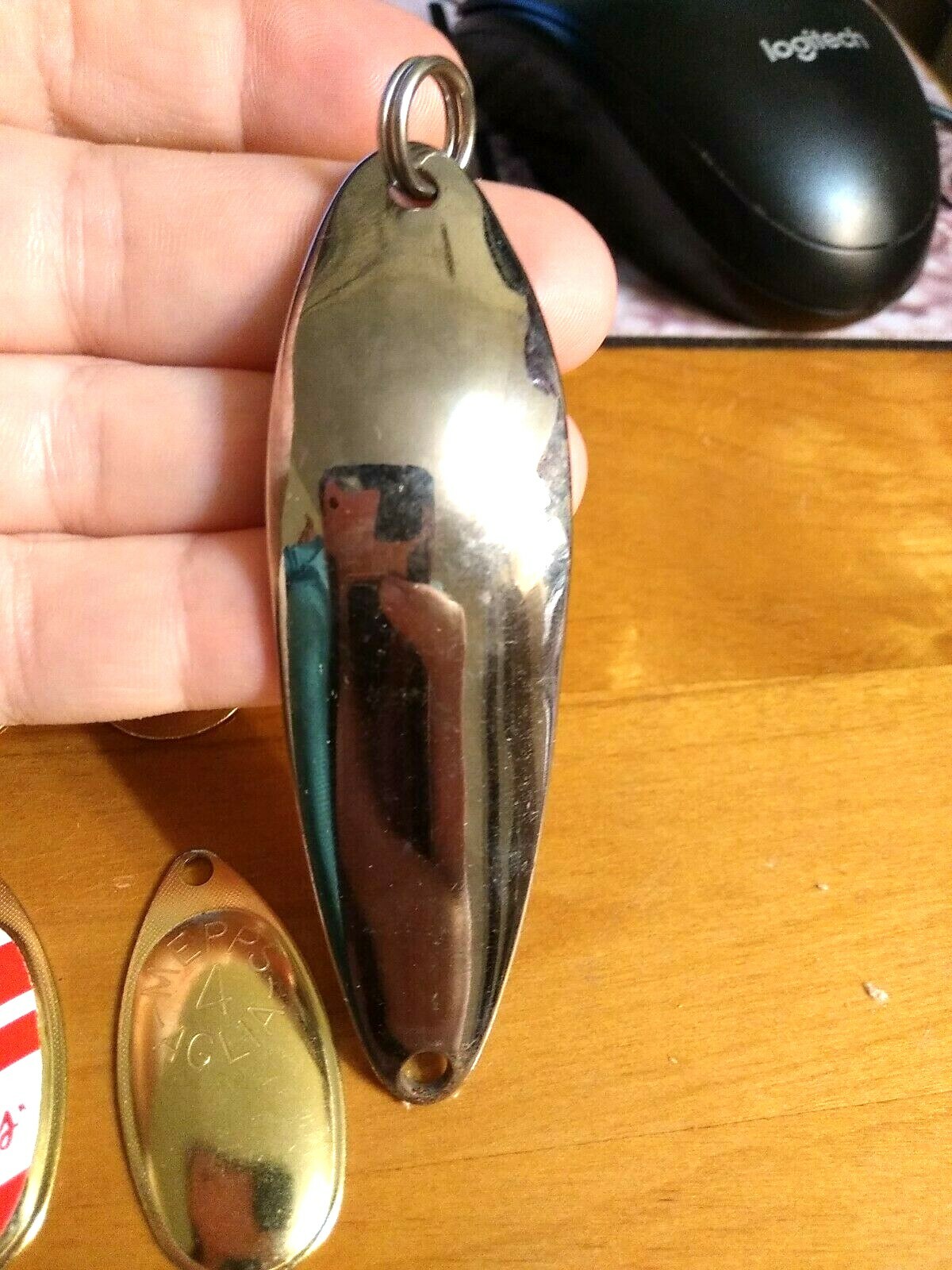 Vintage Mepps #5 AGLIA & #4 Spinner Lures Made In France 3 Gator spoons custom - Image 9