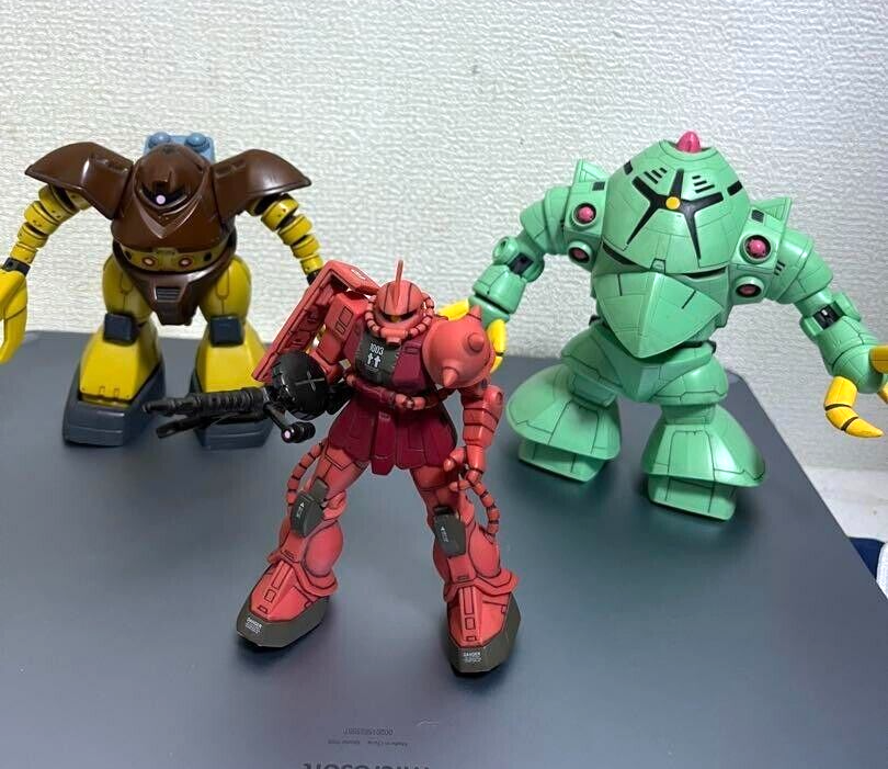 HGガンプラ Zaku Ⅱ　Gouf　Z'GOK　セット＋おまけ付 GUNDAM Char's Zaku II Zock Gogg SET MIA MS Mobile Suit In Action