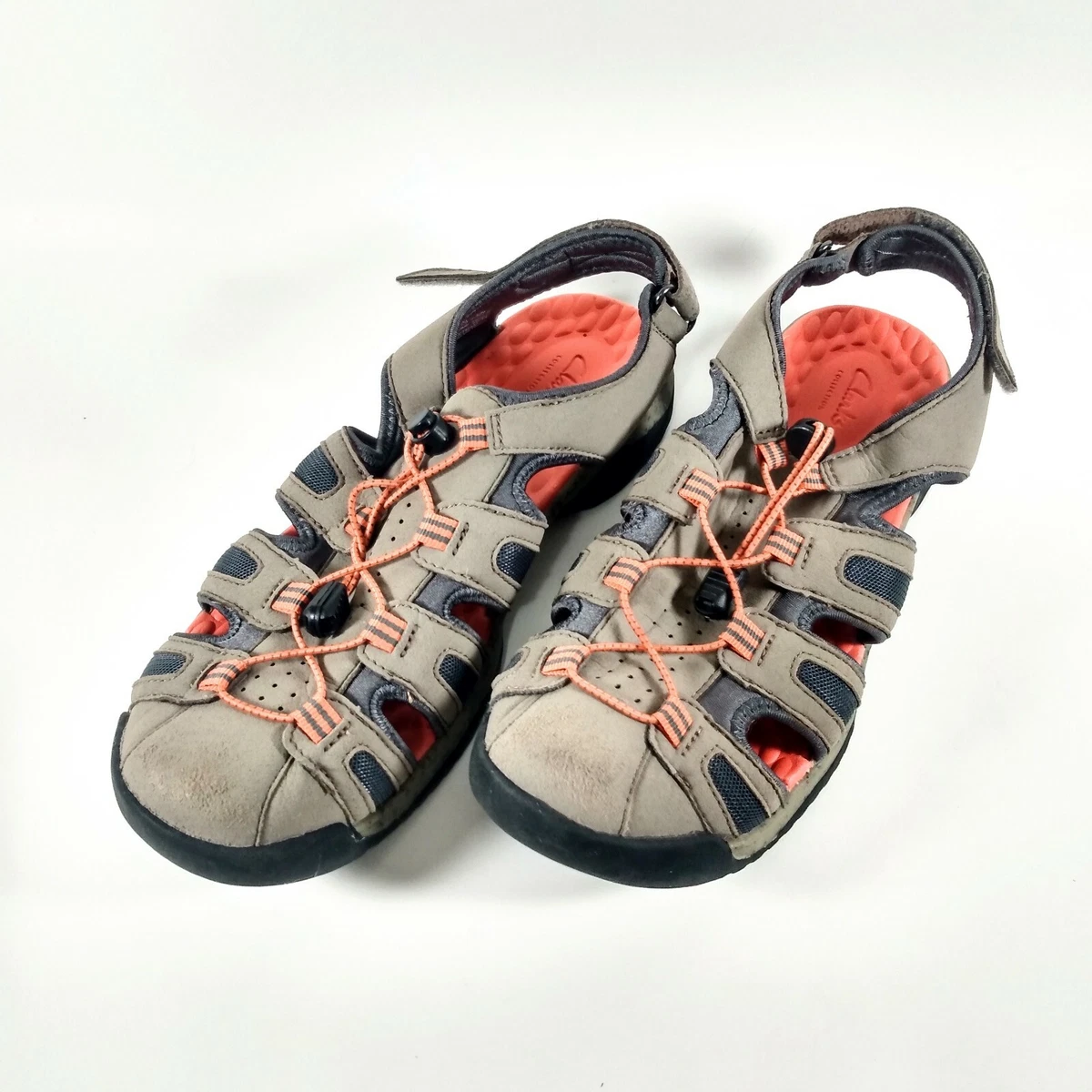 lungebetændelse Brace stimulere Clarks Tuvia Melon Womens 10 Beige Orange Sport Fisherman Sandals | eBay