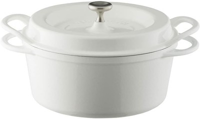 Vermicular Oven Pod Round Cast Iron 22cm Pearl White KONAYUKI WH