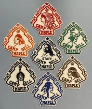 BSA UTAH NATIONAL PARKS-CROSSROADS WEST COUNCIL CAMP MAPLE DELL SET OF 7 FELTS