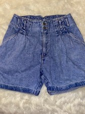 vintage 90s pleated front nouvo jean shorts size 13