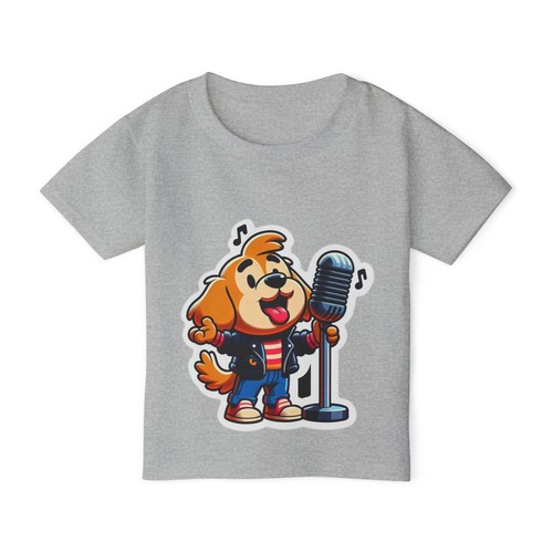 Funny Dog Singing Toddler T-Shirt, Cute Pet Tee, Kids Gift, Dog Lover Gift, - Picture 12 of 23