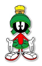 Marvin the Martian Decal / Sticker Die cut
