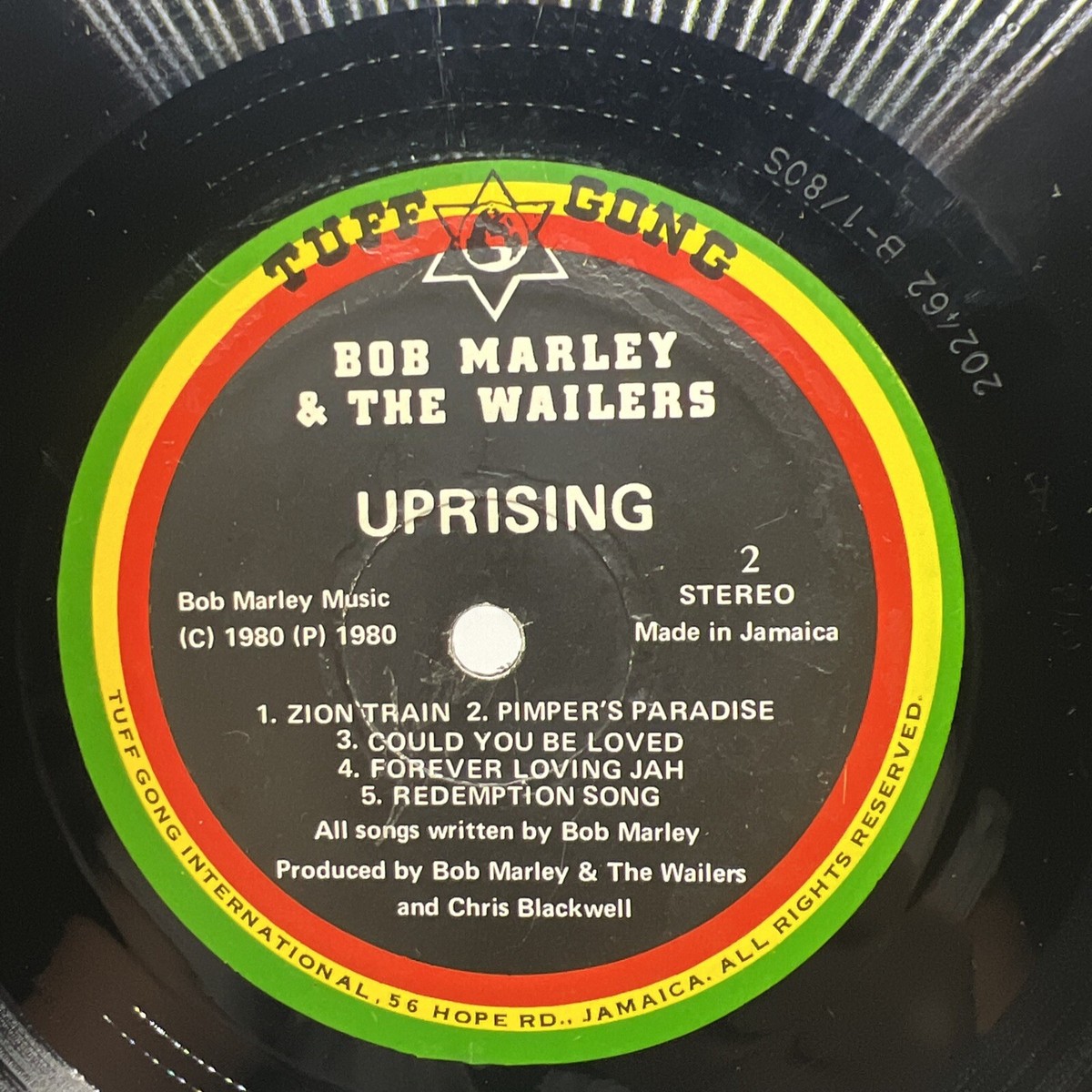 Bob Marley & The Wailers Uprising Tuff Gong International