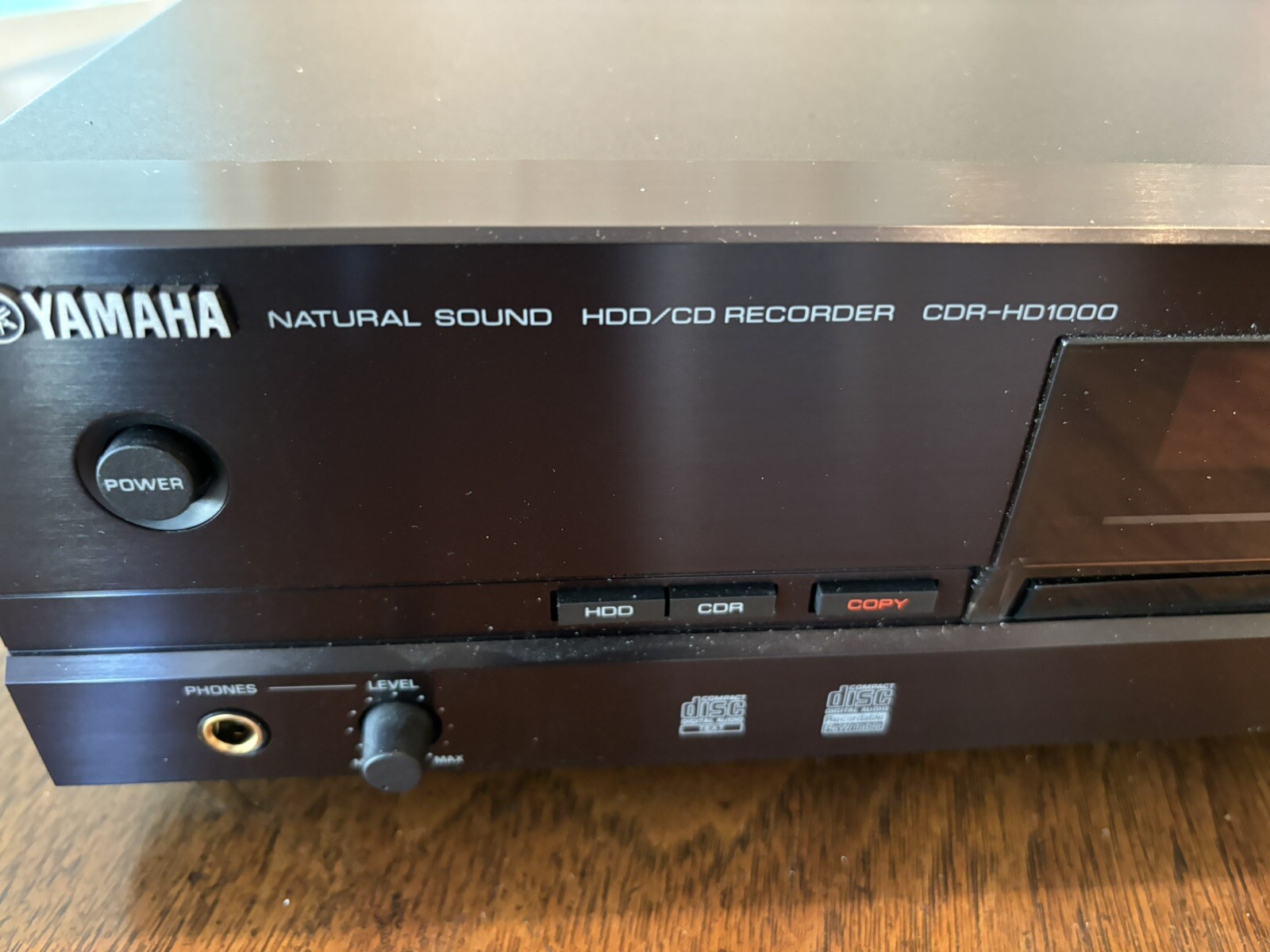 Yamaha HDD/CD Natural Sound RECORDER CDRHD1000 NO RESERVE CDR 1000 HD