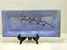 Raised Cherry Blossom 13" Rectangular Serving Tray