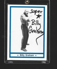 60  SUPERSTAR BILLY GRAHAM   signed 1991  IMAGINE LEGENDS Wrestling Card w/COA