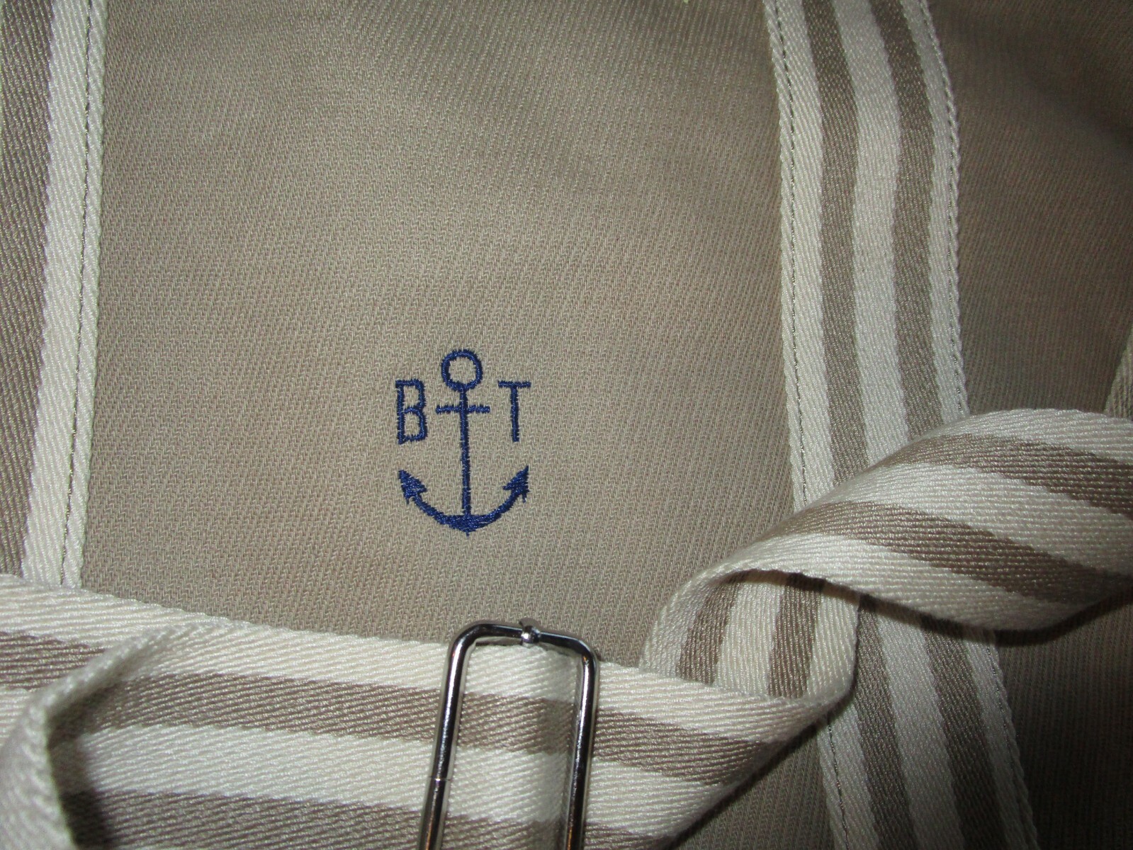 Pottery Barn Kids classic Mom diaper bag  mono BT  anchor photo shoot smp Issue