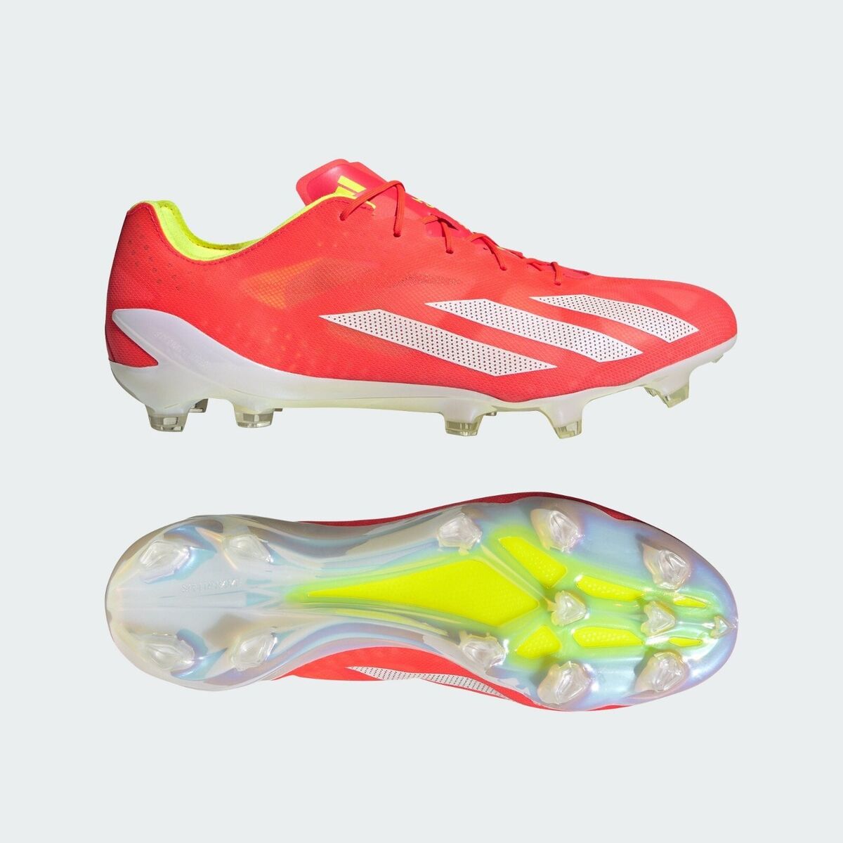adidas X Crazyfast+ FG Solar Red White Soccer Cleats IE2416 adidas X Crazyfast+ FG Solar Red White Soccer Cleats IE2416