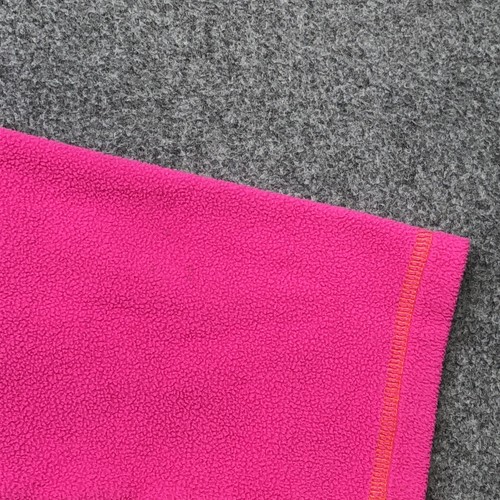 The North Face Jacket Girls XL 18 Pink Orange Trim Fleece Logo Full Zip Hoodie - Picture 12 of 12