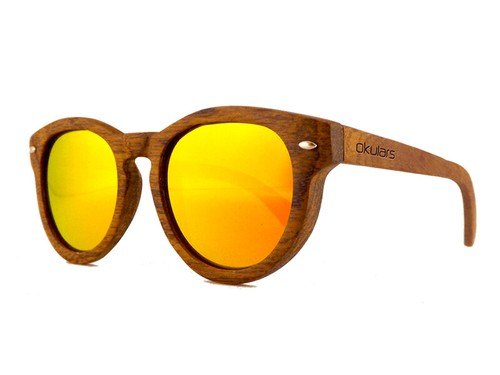 Okulars® Occhiali da Sole Vintage in Legno Rotondi - Uomo e Donna -  Polarizzati | eBay
