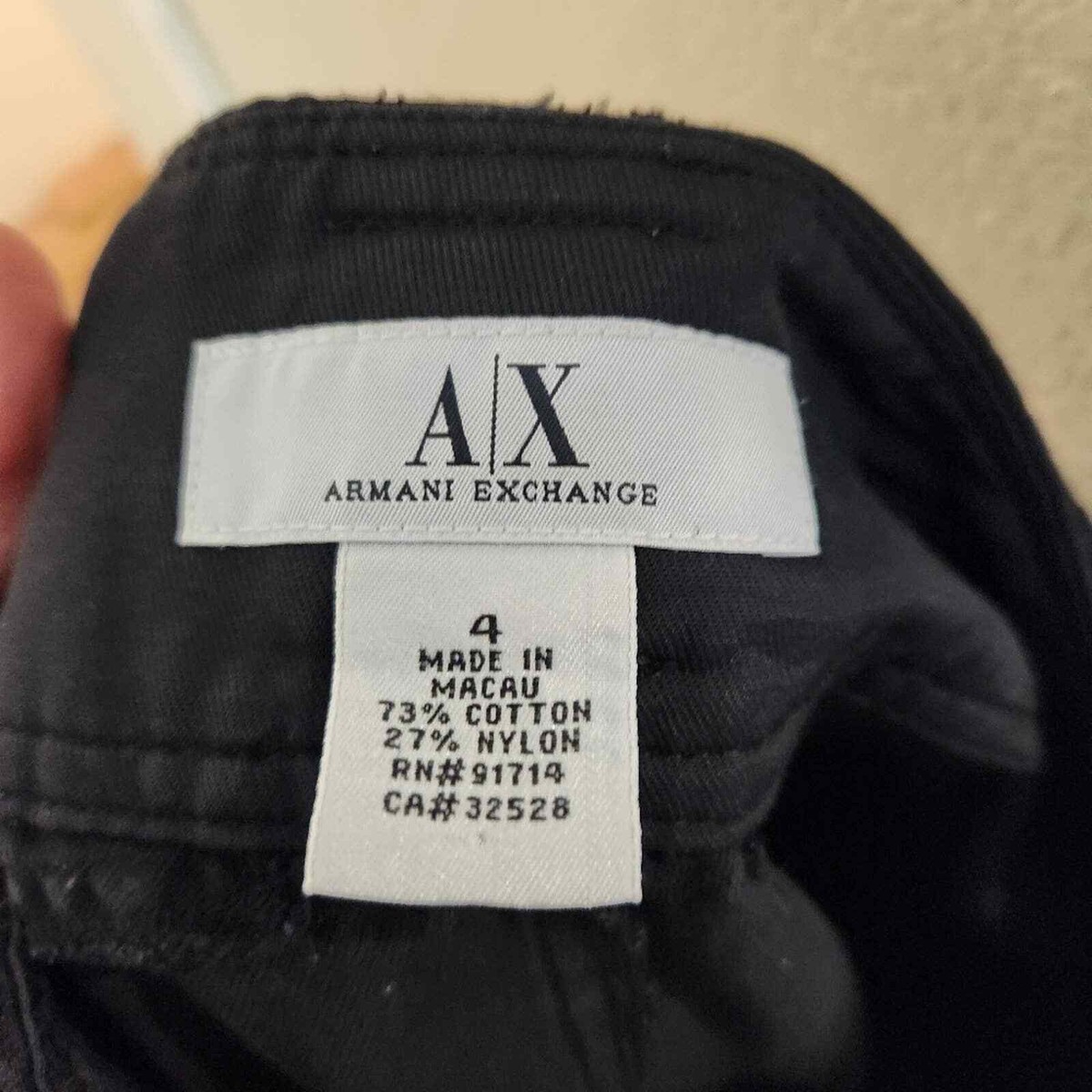 90s armani exchange cargo pants 黒 Y2K Vintage Y2K 90s Armani Exchange Black Cargo Utilitarian Belt