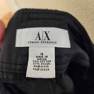 Vintage Y2K 90s Armani Exchange Black Cargo Utilitarian Belt