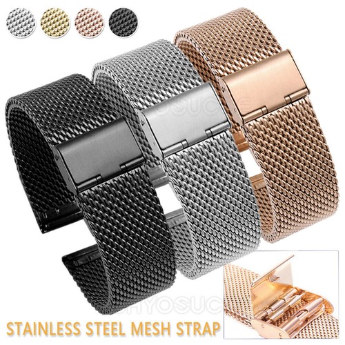14/16/18/20/22/24 mm Reloj de pulsera Banda Metal Sólido Correa de acero inoxidable Pulsera - Imagen 5 de 113