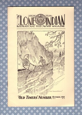 LSA Lone Scouts  LIF Lone Indian Fraternity  Vol. 8  N- 10  Oct  1933  Excellent