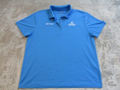 University Health System Polo Shirt Womens XL Blue Employee 