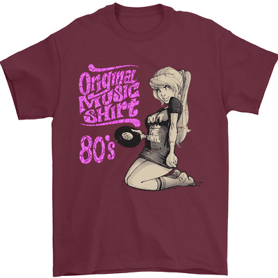 Original Musik Shirt DJ VINYL Plattenspieler Herren T-Shirt 100% Baumwolle