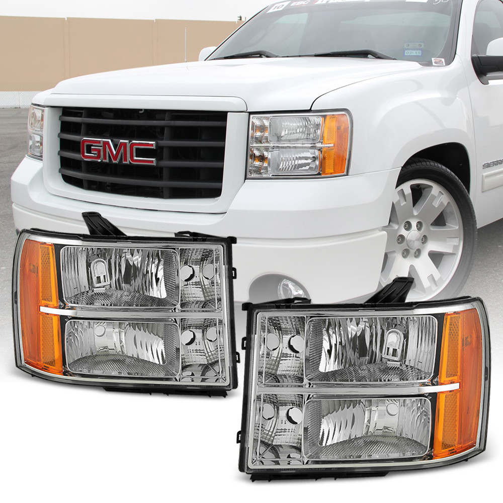 USヘッドライト 20072013 GMC Clear For Fog 1500 Lamps 1500クリスタルクリアヘッドライト GMC