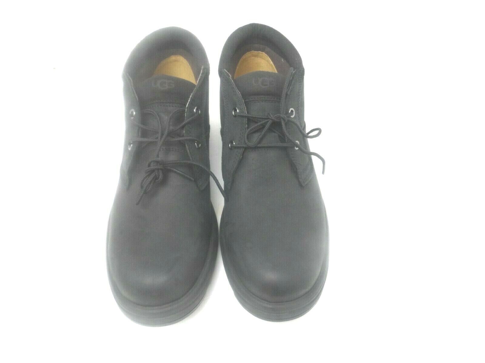 UGG Men Biltmore Chukka Black Leather Waterproof Shoe Boots - Size 11 - NEW Zdjęcie NOWOŚĆ