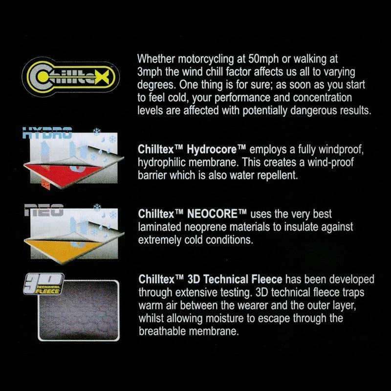 OXFORD CHILLOUT CAPA BASE TÉRMICA INTERIOR MOTOCICLETA DE INVIERNO DEBAJO DE LA TALLA DE LA CAMISA S Foto 3 de 3