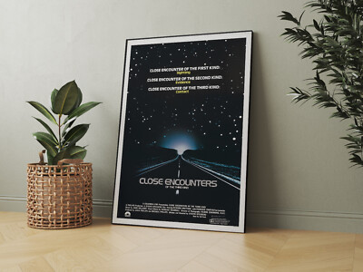 Close Encounters Filmklassiker - Leinwand - gerahmt oder Poster erhältlich