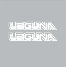 Laguna - Die cut White fork decals