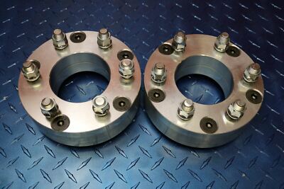 2-Pack Wheel Adapters 4x156 To 6x5.5 (6x139.7) - 2" Thick, 12x1.5 Studs, 131mm Bore - USAdapters Brand