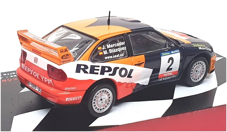 Altaya 1/43 Scale AT28423J - Seat Cordoba WRC #2 RAC Navarra de Tierra 2001 - Photo 2/4