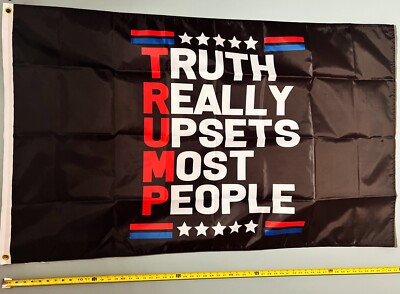 TRUMP FLAG FREE SHIP USA SELLER Desantis List Truth B Save America USA Sign 3x5'