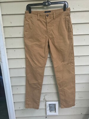 MENS AMERICAN EAGLE Extreme Flex Pants Chinos Tan Slim STRETCH Sz 28x30