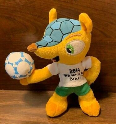 13cm WORLD CUP 2014 BRAZIL MASCOT PLUSH TOY FULECO 