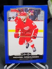 2022-23 O-Pee-Chee Hockey Michael Rasmussen Blue Border