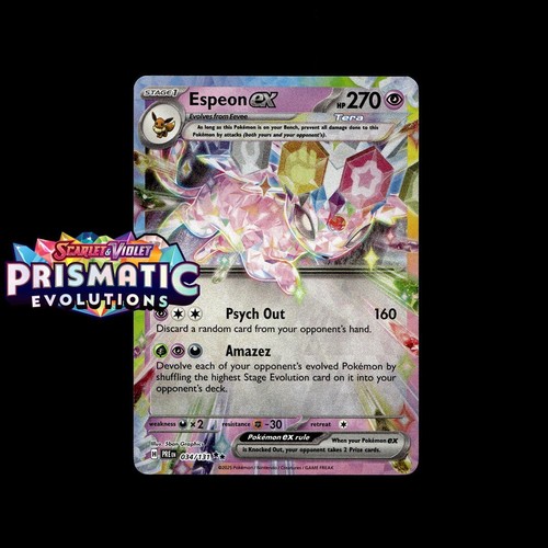 Pokemon Prismatic Evolutions: Choose Your Card! Reverse Holo/Holo EX Full Art NM - Picture 41 of 173