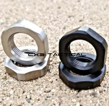 308 Muzzle Brake Compensator 5/8-24 Jam Nut Washer 4 Pack Black Nitride Stainles