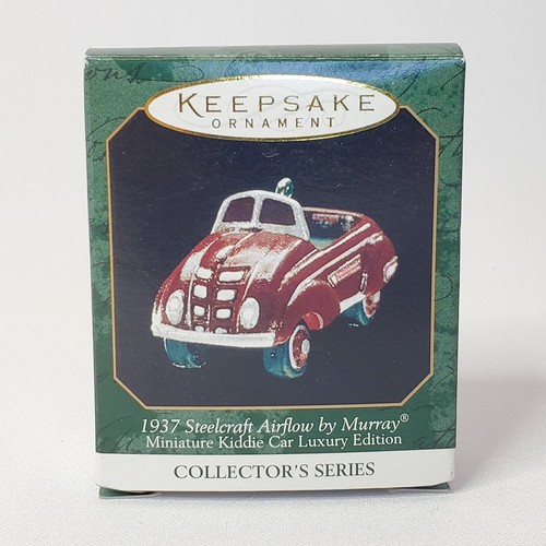Hallmark Ornament 1937 Steelcraft Airflow Mini Kiddie Car By Murray '99 - Picture 2 of 8