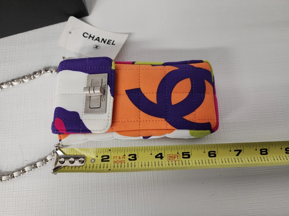 RARO Chanel 00T Multicolor Acolchado Mini Bandolera Bolso Pop-Art Coleccionista Pieza Foto 4 de 4