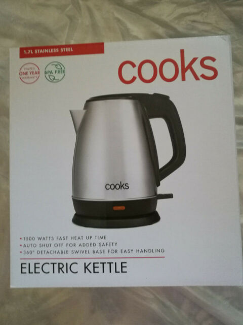 cooks-electric-kettle-cordless-1-7l-automatic-shut-off-boil-dry