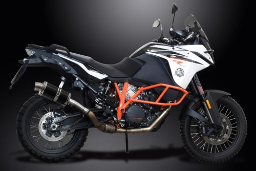 KTM 1050 1090R 1190 1290R ADVENTURE 13-18 225mm OVAL CARBON EXHAUST KIT - Picture 3 of 4
