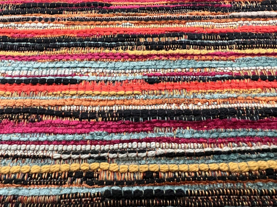 Tela de tapicería a rayas tejida texturizada Kravet - bordes / piñata 7 yardas 32801-417 Foto 2 de 4