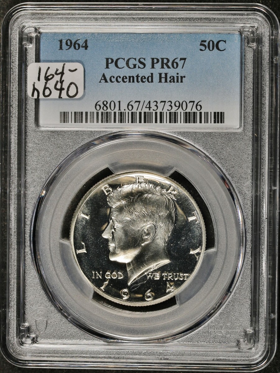 1964 Kennedy Half. Accented Hair. In PCGS Holder. PR67. h640 | eBay
