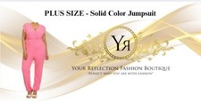 PLUS SIZE - Solid Color Jumpsuit