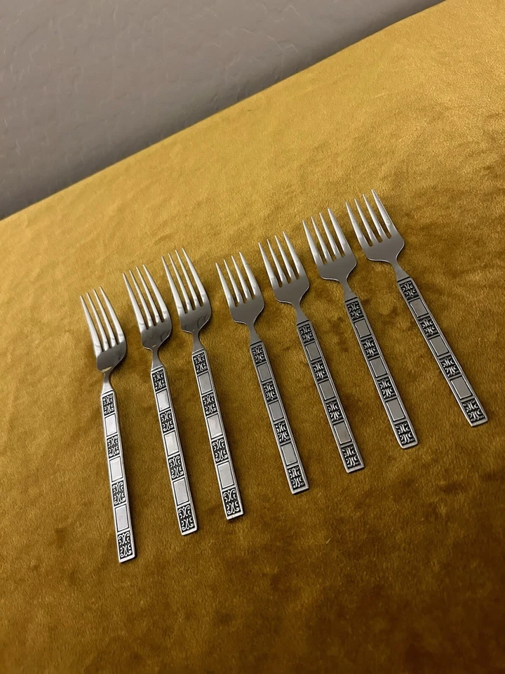 (3) Tenedores de cena (4) cubiertos de acero inoxidable continentales CSS39 Foto 2 de 4