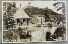 Antique Postcard RPPC REAL PHOTO Cascade Rock Gardens Banff Canada