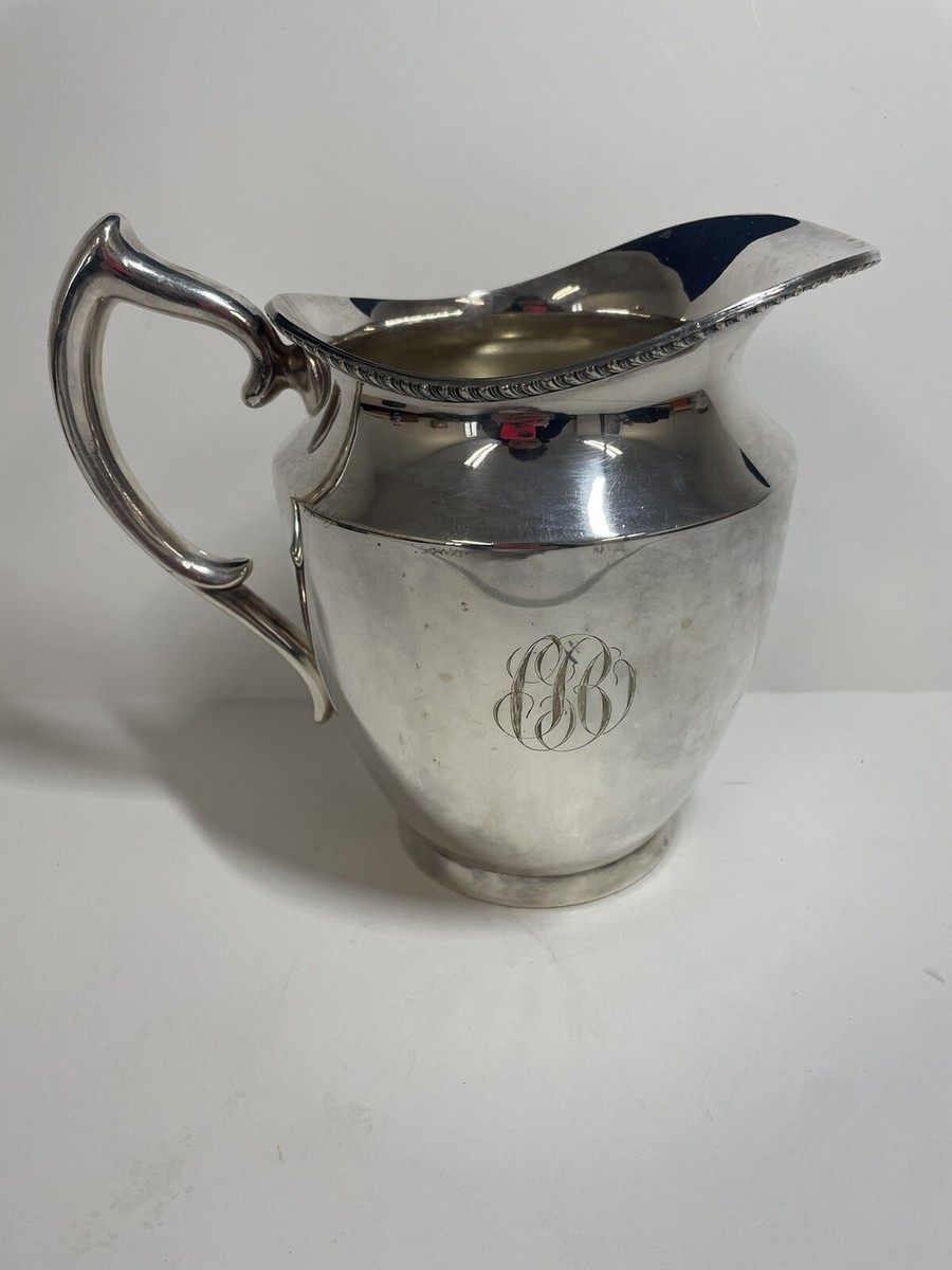 Poole Silver Co EPNS Large Silverplate Pitcher Taunton, Mass | eBay