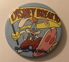 Vintage "DISNEY BREAK '90" Roger Rabbit PROMO Pinback Button Walt Disney World — photo 1