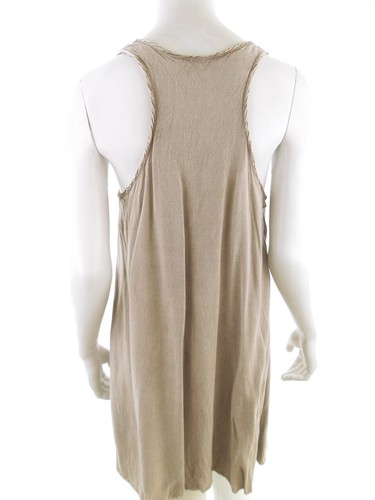 B.YOUNG T. 40 Beige Lunghezza al ginocchio Vestito dritto Viscosa 100% Senza ma - Foto 3 di 5