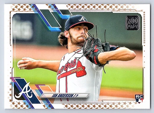 2021 Topps Factory Set Gold Stars # 239 - Ian Anderson - Atlanta Braves - RC