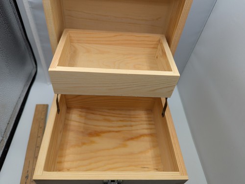Wooden Storage Box DoTerra Essential Oil 3 Levels 50+ Bottles 14 Roller - Picture 7 of 12
