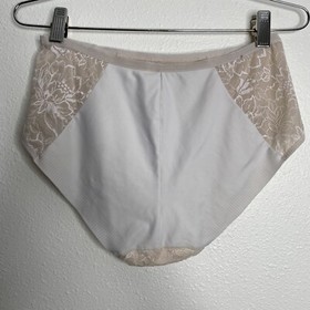 Vintage Triumph Panty Nylon Spandex White Lace Size L